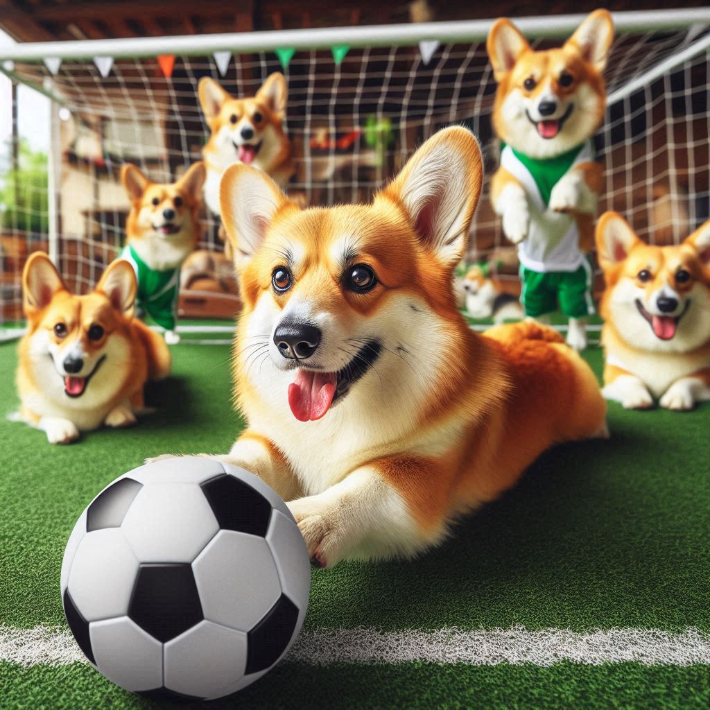 Soccer Corgis